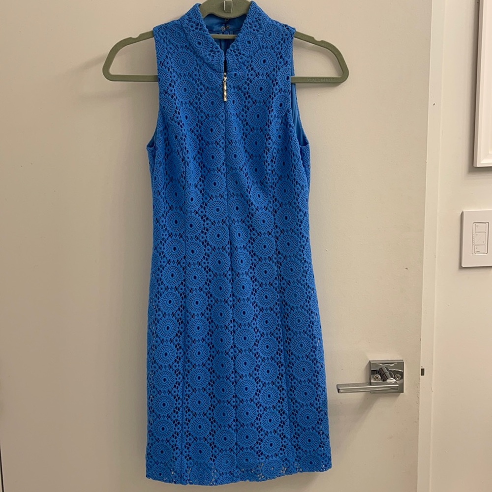 Lily Pulitzer beautiful blue eyelet mini dress